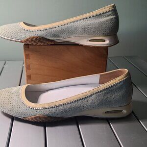 Cole Haan Women's Nike Air, Sage Perforated Suede Flats 8.5